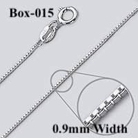 Box-015 Sterling silver chain